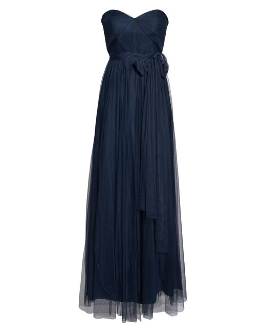 Jenny Yoo Blue Annabelle Convertible Tulle Column Dress