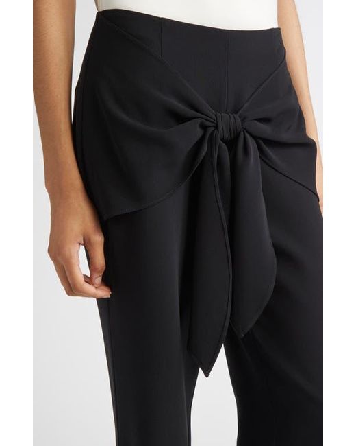 Cinq À Sept Black Lilas Tie Front Flare Leg Pants