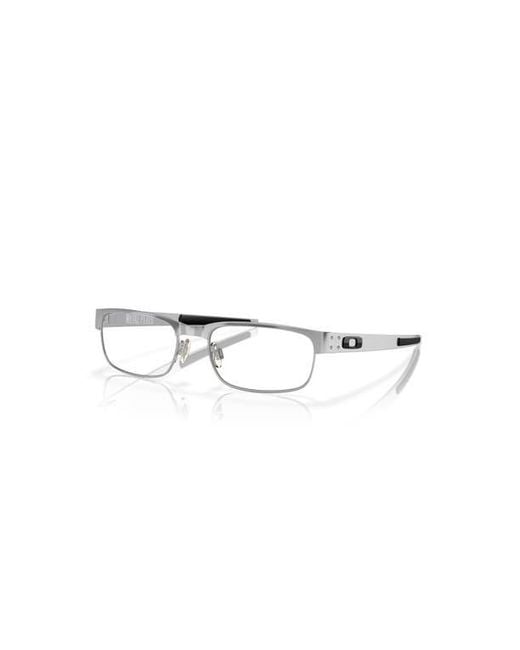 Oakley Metallic 55Mm Rectangle Optical Glasses for men