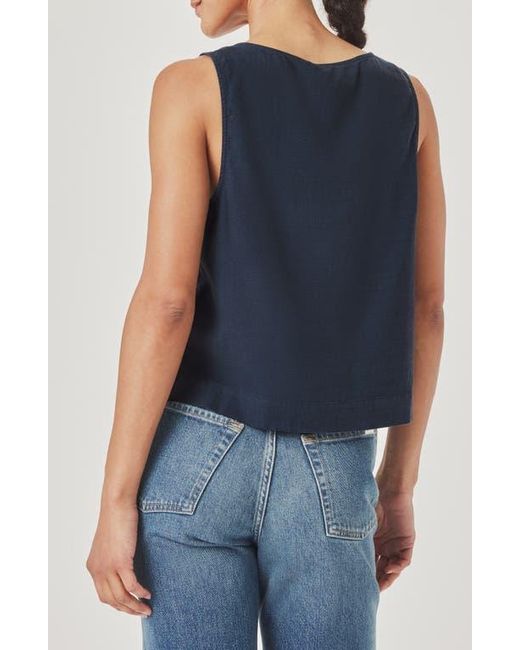 Splendid Blue Adele Linen Blend Vest