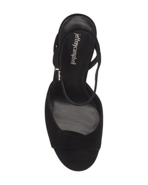 Jeffrey Campbell Black Ever Last Ankle Strap Platform Sandal
