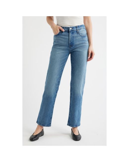 Madewell Women's Blue The Longline Straight Leg Jeans