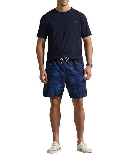Polo Ralph Lauren Blue Big & Tall Printed Swim Trunks for men