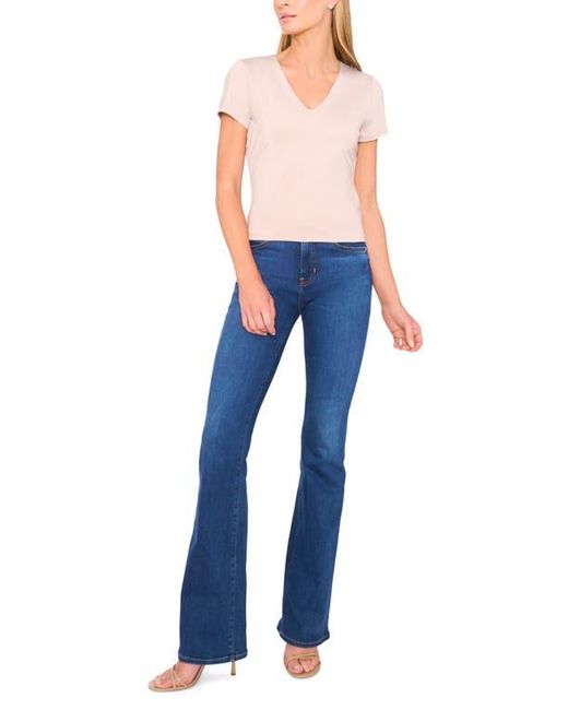 Halogen® Blue V-Neck Compression T-Shirt