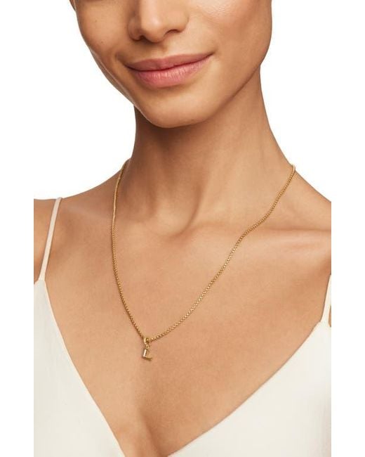 David Yurman Metallic Pavé A Initial Pendant