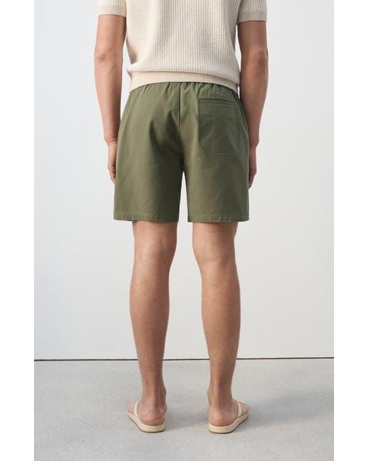 Mango Green Drawstring Shorts for men