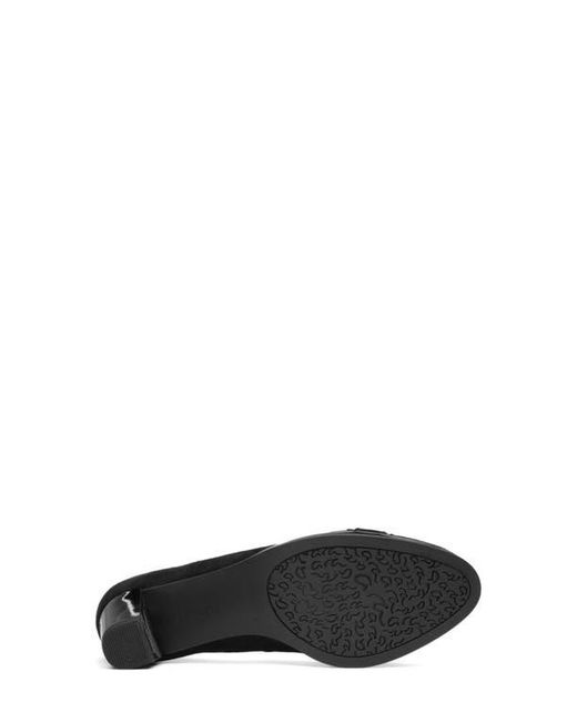 Ara Black Ophelia Buckle Pump