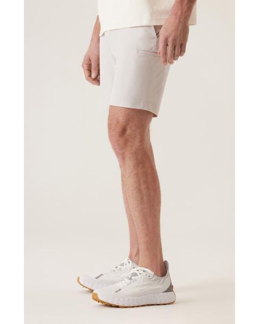 Dek White Momentumn Mobile Pulse Pique Warp Knit Bermuda Shorts for men