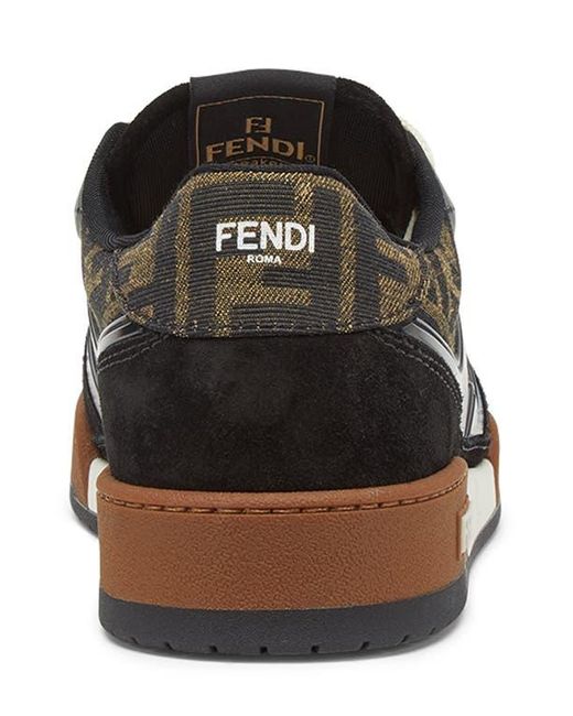 Fendi Black Ff Match Sneaker for men