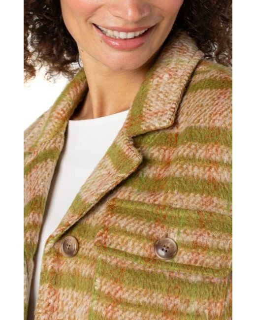Liverpool Los Angeles Multicolor Plaid Shirt Jacket