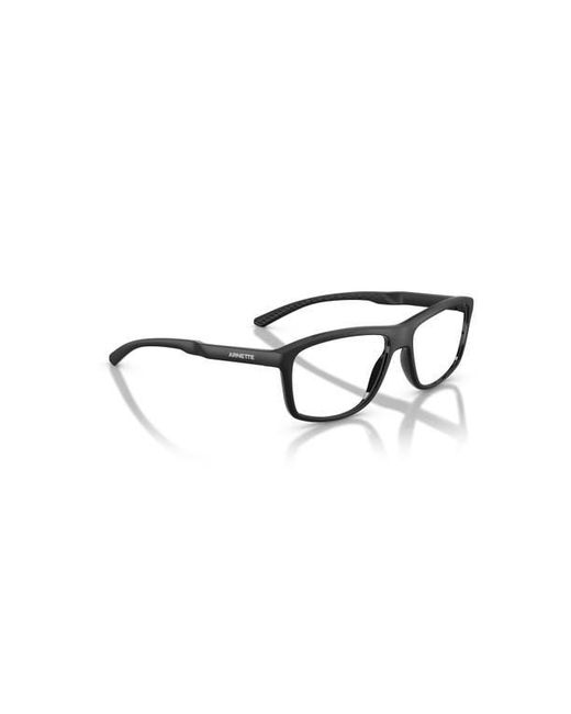 Arnette Black 57Mm Rectangle Optical Glasses for men