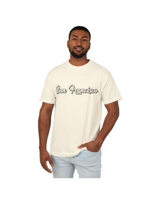 Ledger & Ford Natural L&F San Francisco Garment Dyed Tee for men