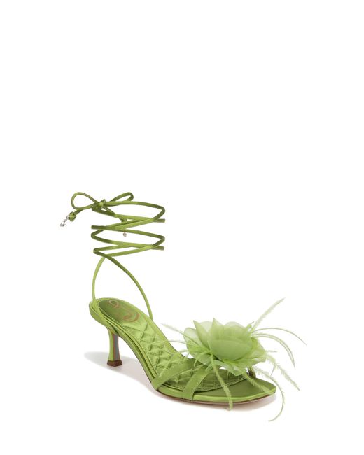 Sam Edelman Green Pammie Ankle Tie Sandal