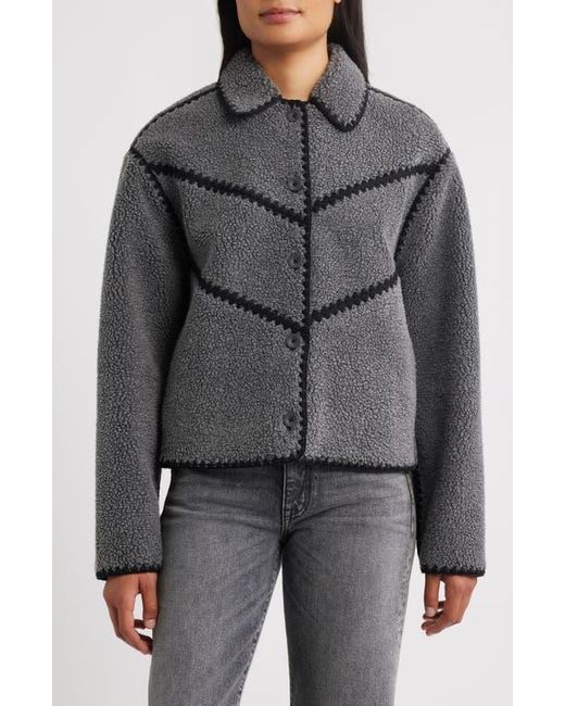 Ugg Gray Ellison Whipstitch Detail Jacket