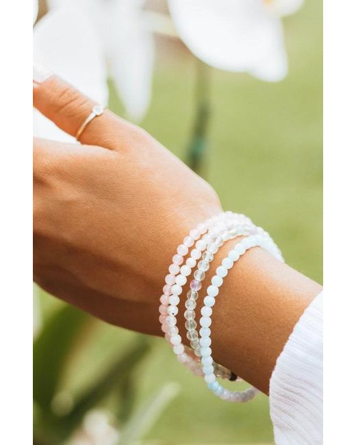 Tiny Rituals White Aquarius Bracelet Set
