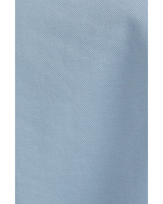 Versace Blue Greca Medusa Patch Cotton Piqué Polo for men
