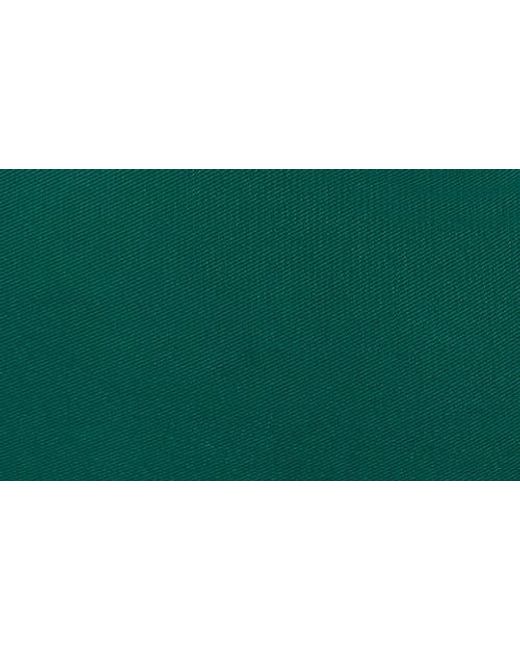 Donna Karan Green Asymmetric Strapless Satin Gown