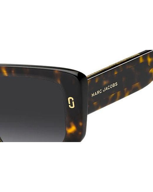 Marc Jacobs Black 52Mm Gradient Square Sunglasses