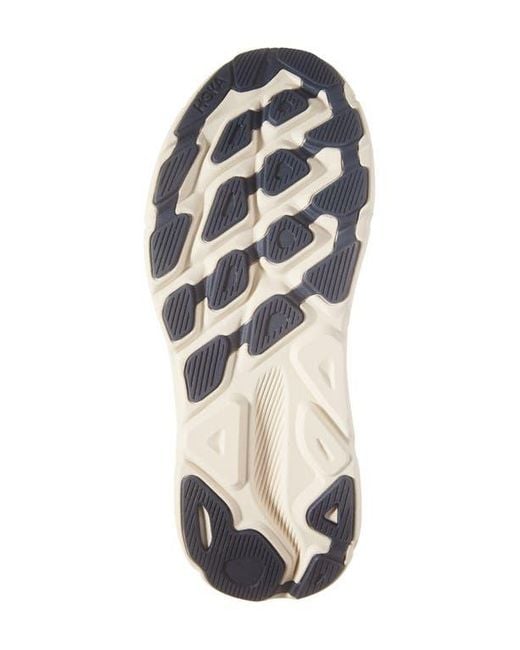 Hoka One One White Clifton 9 Running Shoe for men
