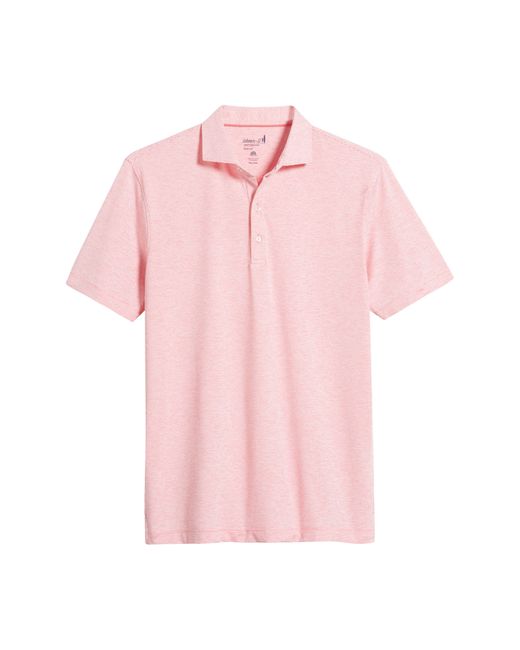Johnnie-o Pink Lyndon Classic Fit Polo for men