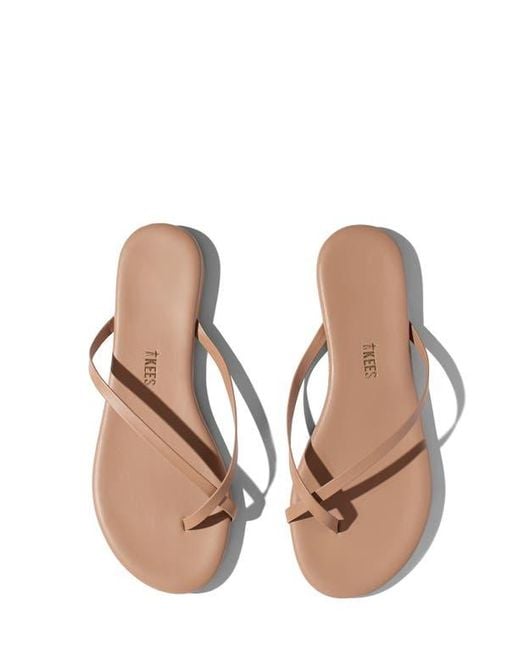 TKEES Pink Riley Metallic Flip Flop