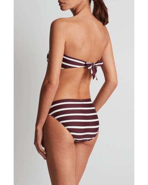 Ralph Lauren Brown Stripe Hipster Bikini Bottoms