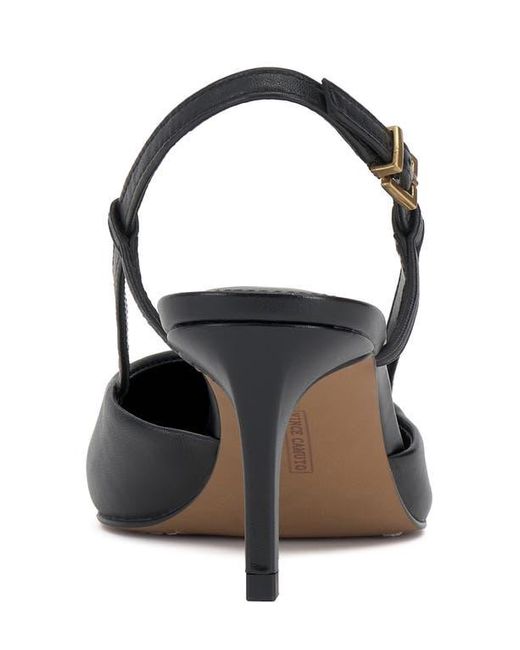 Vince Camuto Black Kelten Slingback Pointed Toe Pump
