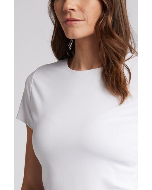 Halogen® White Essential Compression T-Shirt