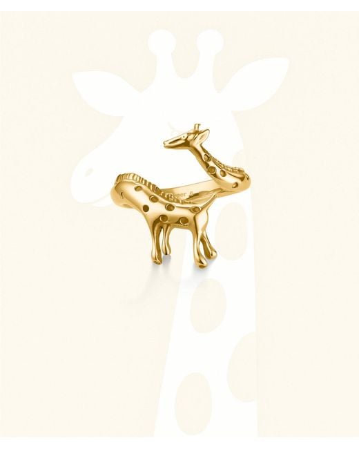 Hey Harper Metallic Giraffe Ring