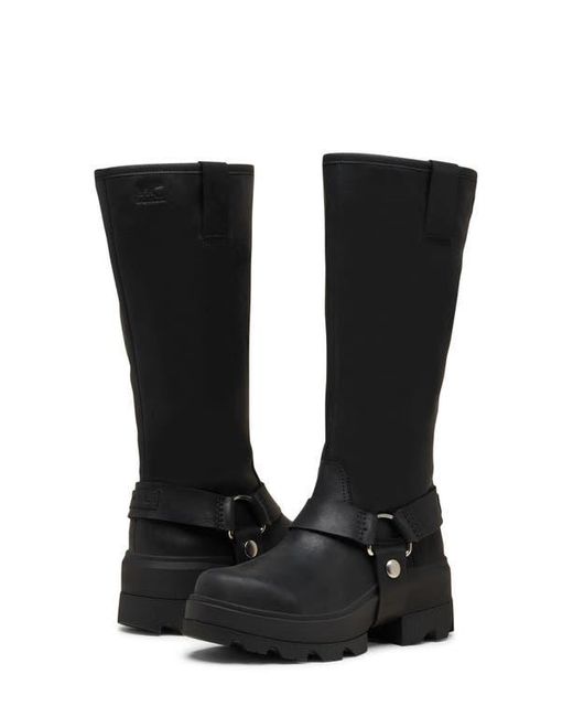 Sorel Black Joan Frwd Waterproof Harness Boot