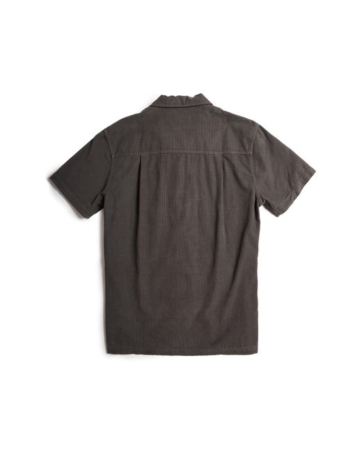 Rowan Gray Zion Cotton Corduroy Short Sleeve Button-up Shirt for men