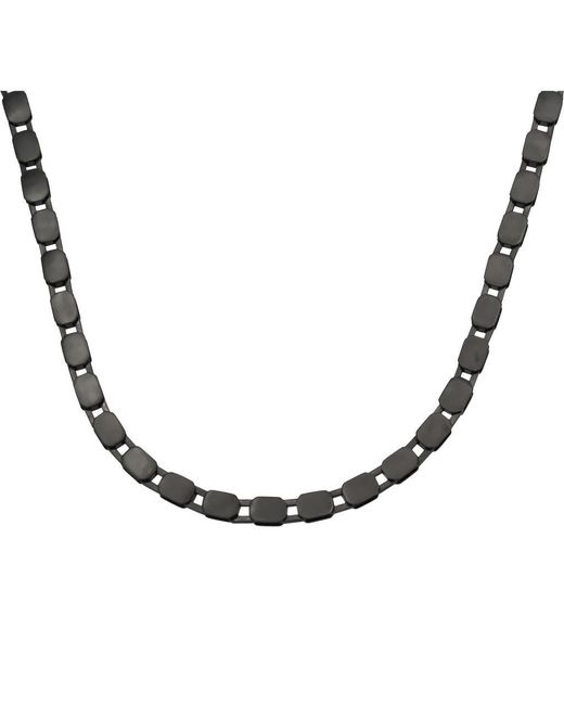 AllSaints Metallic Hex Link Collar Necklace for men