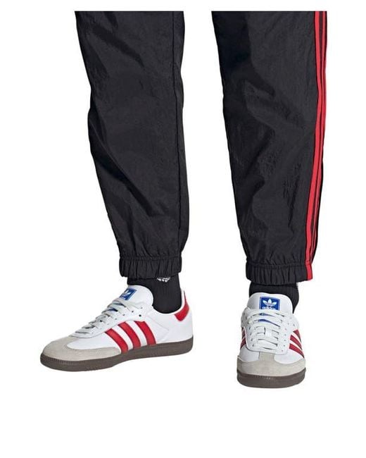 Adidas White And Better Scarlet Samba Og Trainers for men