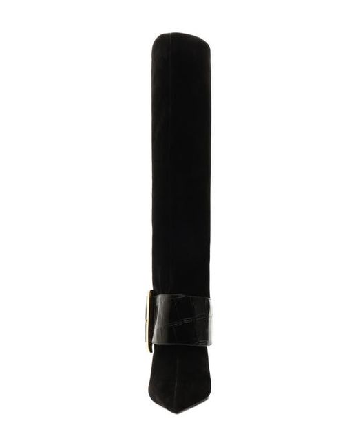 SCHUTZ SHOES Black Beatrix Pointed Toe Boot