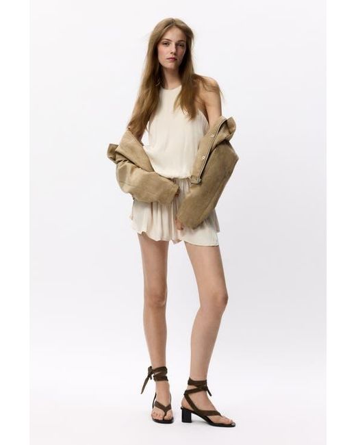 H&M Natural Draped Playsuit