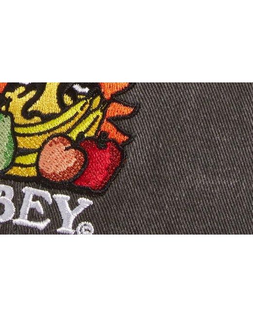 Obey Multicolor Fruit Snapback Baseball Cap for men