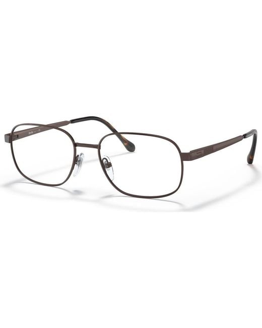Sferoflex Metallic 57Mm Rectangle Optical Glasses for men