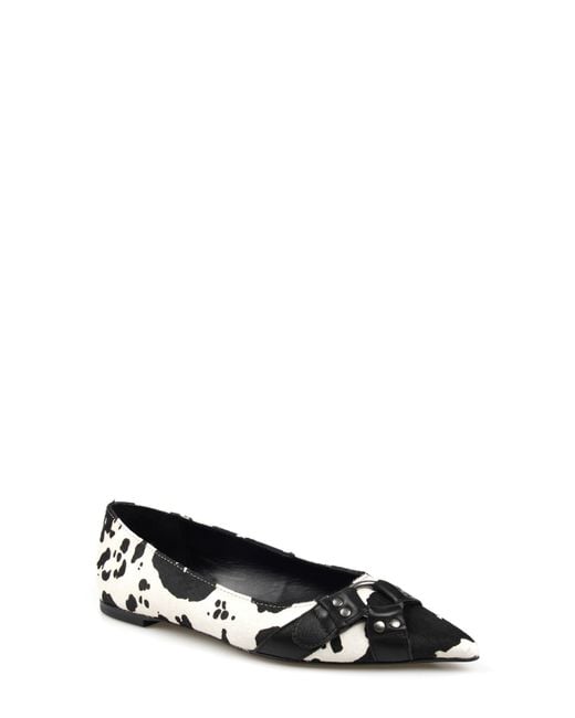 Zigi Black Hilo Pointed Toe Flat