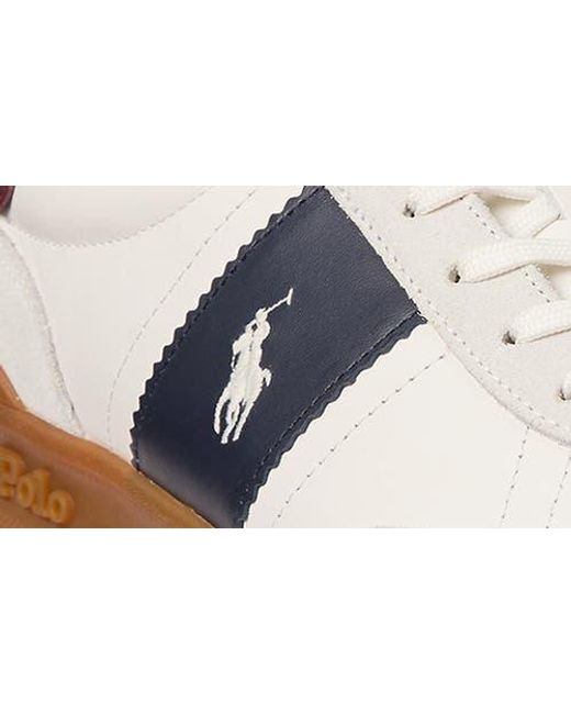 Polo Ralph Lauren White Heritage Aera Sneaker for men