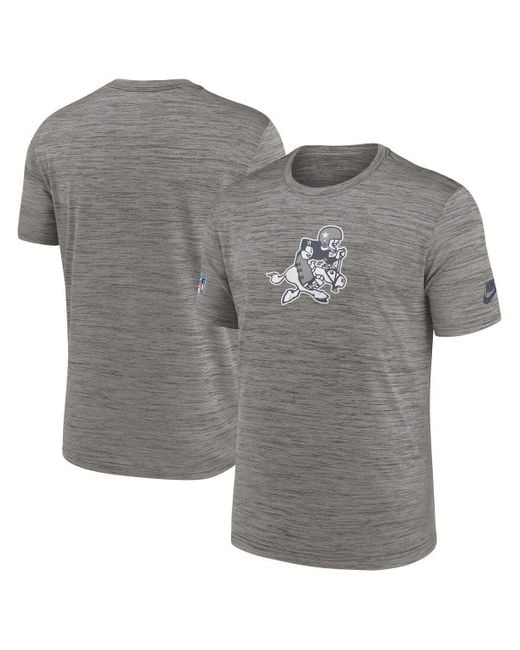 Nike Gray Dallas Cowboys 2023 Sideline Alternate Logo Performance T-shirt At Nordstrom for men
