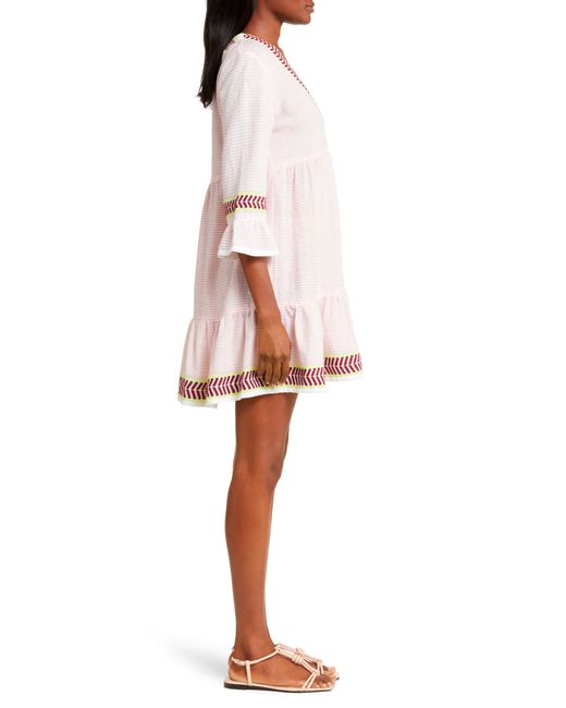 Lemlem Multicolor Hanna Cotton Blend Cover-up Dress