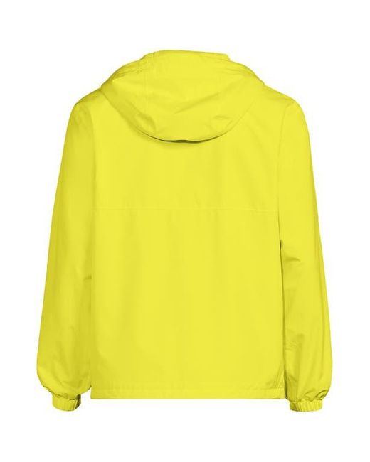 Lands' End Yellow Squall Waterproof Packable Rain Jacket for men
