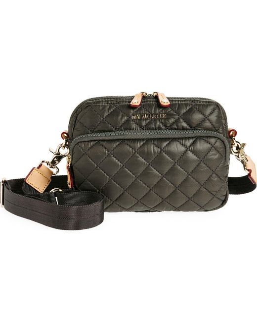 MZ Wallace Green Small Metro Quilted Nylon Camera Bag