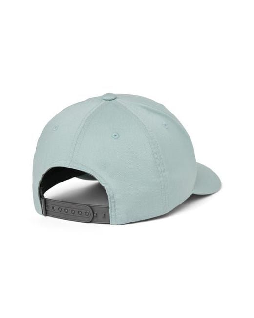 Travis Mathew Blue Charted Snapback Baseball Cap for men