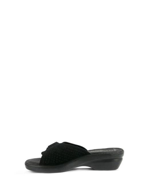 Flexus by Spring Step Black Kea Slide Sandal