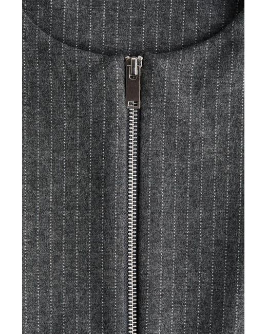 H&M Gray Oversized Jersey Jacket