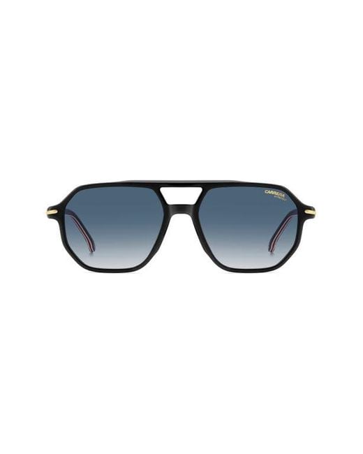 Carrera Blue Carrera 54Mm Rectangular Sunglasses for men