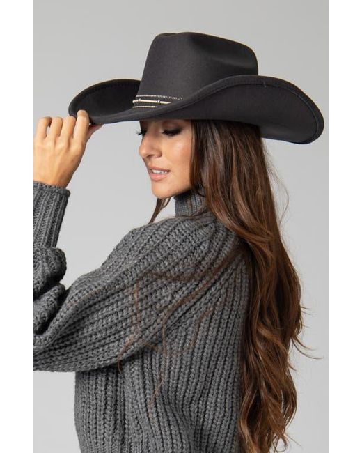 San Diego Hat Black Felt Cowboy Hat