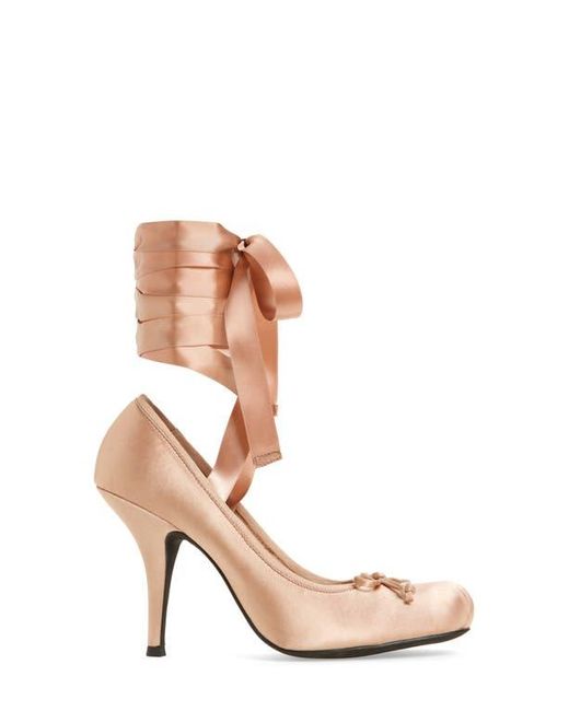 Jeffrey Campbell Brown Nympha Ankle Wrap Pump