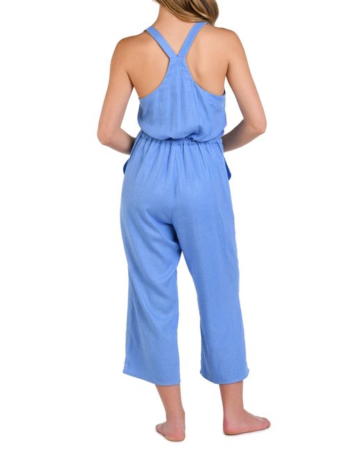 La Blanca Blue Delphine Cover-up Jumpsuit